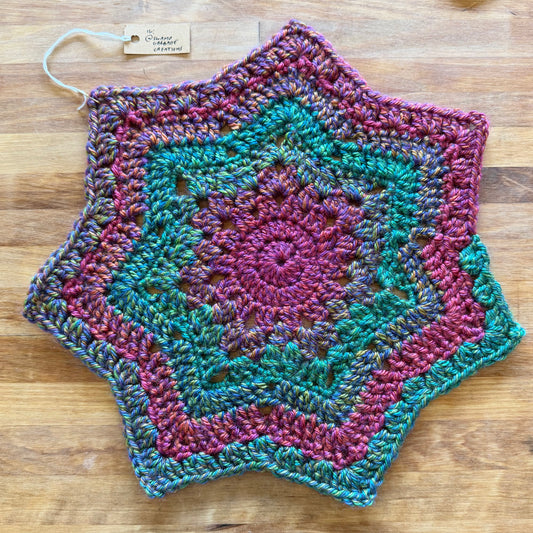 Crochet Doily 7-Point Star